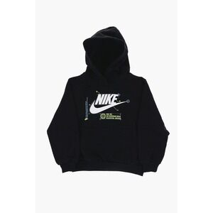 Nike Kids Black White Logo‎ Tech Graphic Pullover Hoodie Size M(6) NWT